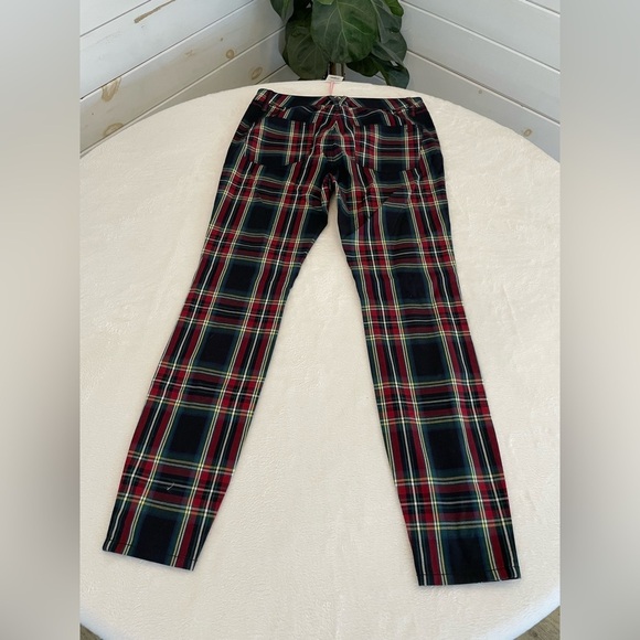 Vineyard Vines Sm Sz 6 Tartan Plaid High Rise Jolly Stretch Slim Cotton NWT - Picture 13 of 17